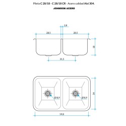 JOHNSON PIL CC28/18 DBLE AC.430 P43CC28/18S