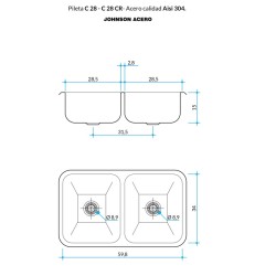 JOHNSON PIL C28/18 DBLE C/ANTIR AC304 P30C28/18CRS
