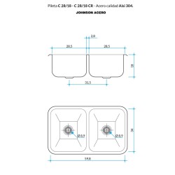 JOHNSON PIL C28/18 DBLE AC.304 P30C28/18S