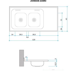 JOHNSON MES AC430 120*61*30 C/PIL DBLE CC28
