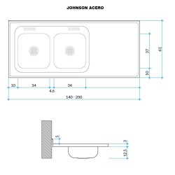 JOHNSON MES AC304 200*61*30 C/PIL DBLE C37