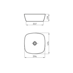 FERRUM BACHA APOYO TORI SLIM BLANCO (40*40CM)