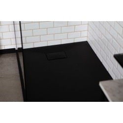 GORENA PLATO DUCHA SIMIL PIEDRA 90*140 CM NEGRO