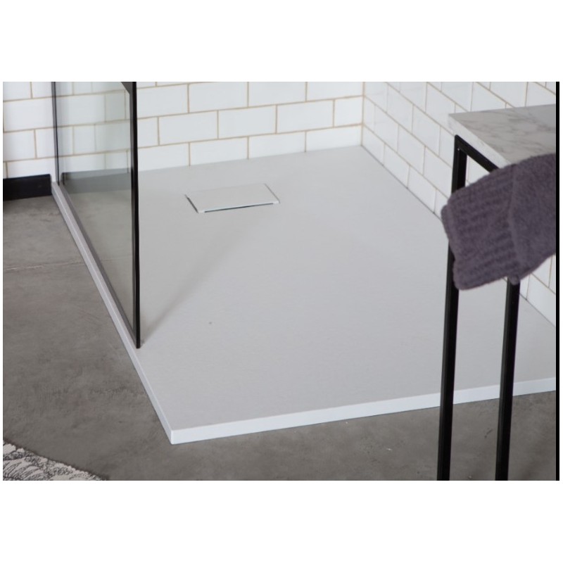 GORENA PLATO DUCHA SIMIL PIEDRA 80*100CM BLANCO