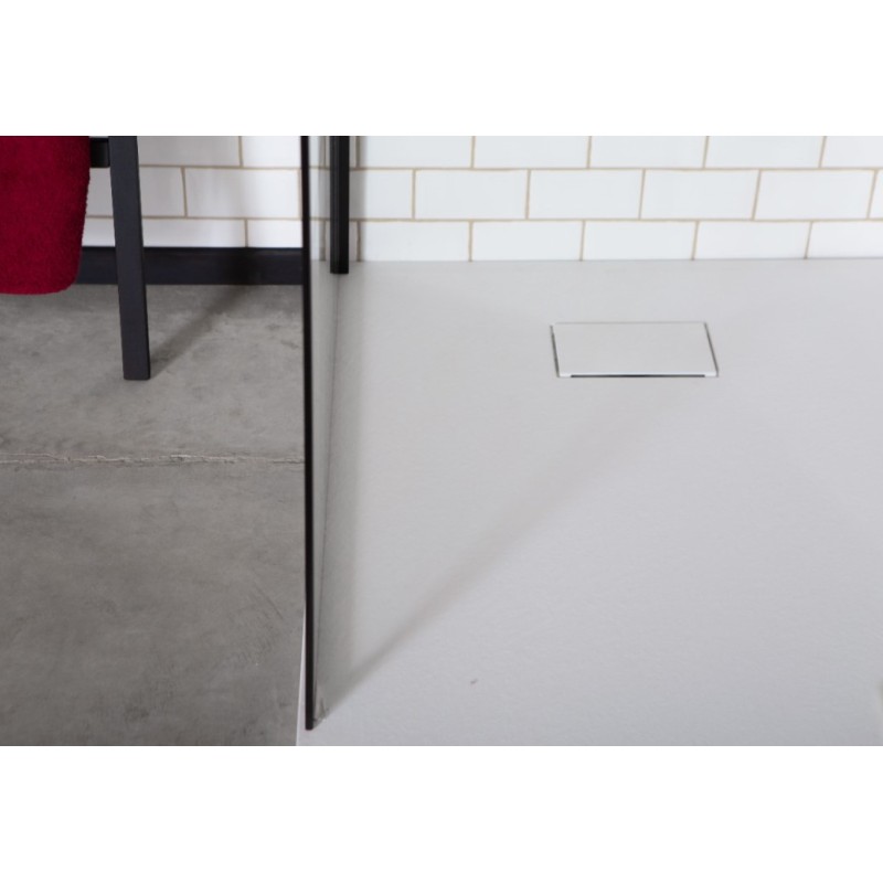 GORENA PLATO DUCHA SIMIL PIEDRA 100*100CM BLANCO