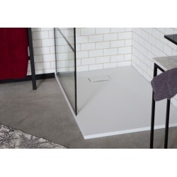 GORENA PLATO DUCHA SIMIL PIEDRA 100*100CM BLANCO