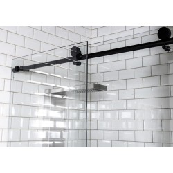 GORENA MAMPARA SIDNEY 150*200CM NEGRO TRASLUCIDO