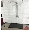 GORENA MAMPARA SEVILLA 1HOJA FIJA 120*200CM CRISTAL TRASLUCIDO