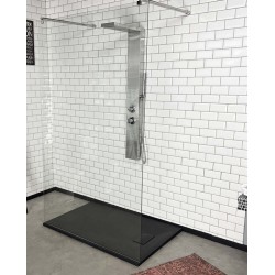GORENA MAMPARA SEVILLA 1HOJA FIJA 120*200CM CRISTAL TRASLUCIDO