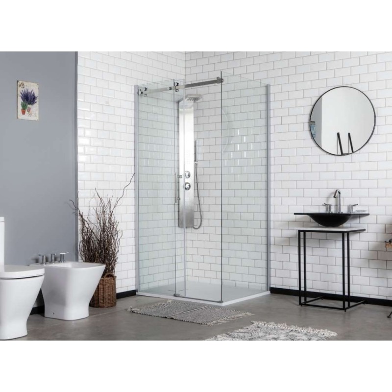 GORENA MAMP SEUL 2HOJAS FIJAS 1MOVIMIENTO 100*80CM CRISTAL TRASLUCIDO