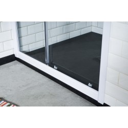 GORENA MAMPARA GALAPAGOS 2HOJAS 2PANELES 150*180CM BLANCO TRANSLUCIDO