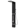 GORENA COLUMNA HIDROMASAJES PARIS 150*20CM ACERO INOXIDABLE SILVER BLACK