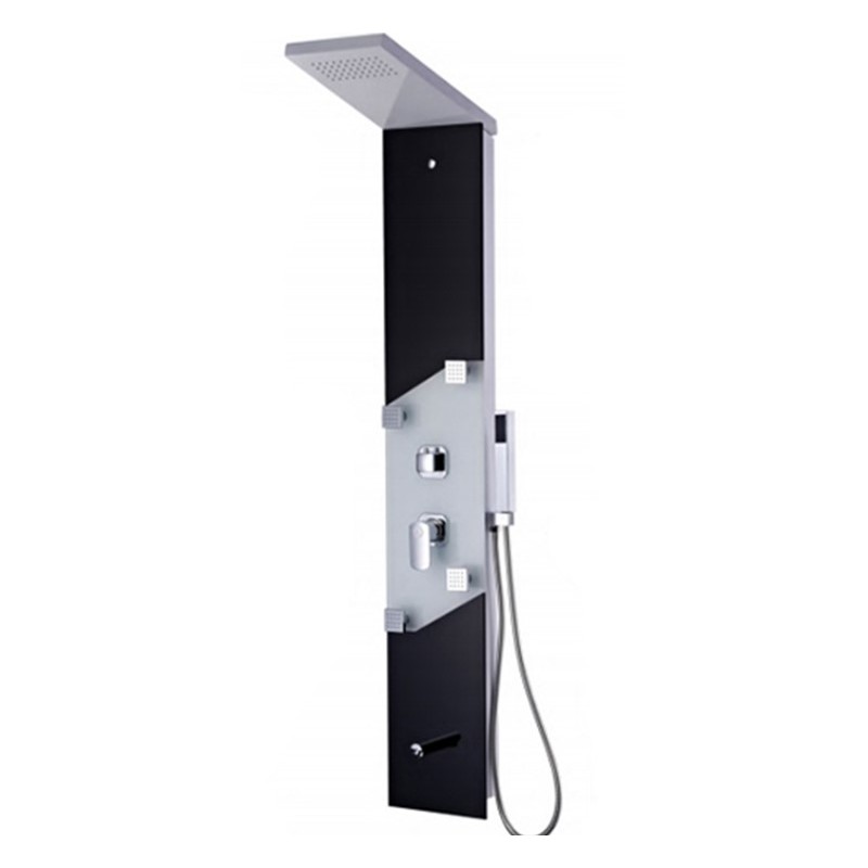 GORENA COLUMNA HIDROMASAJES OSLO BLACK 163*25CM