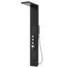 GORENA COLUMNA HIDROMASAJES FIJI 150*20CM ALUMINIO NEGRO