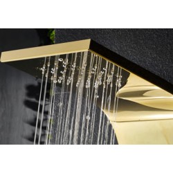 GORENA COLUMNA HIDROMASAJES DUBAI 140*20CM ACERO INOXIDABLE DORADO