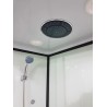 GORENA CABINA DE HIDROMASAJES ELBA 80*120*212CM TRASLUCIDA CROMO NEGRO