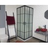 GORENA BOX YORK FON 90*90CM RECT NEGRO TRASLUCIDO