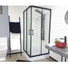 GORENA BOX TORONTO 90*90CM NEGRO ESFUMADO