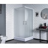 GORENA BOX TORONTO 80*80CM CROMO CRISTAL ESFUMADO CON PLATO 5 CM