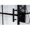 GORENA BOX TOKIO 90*90CM NEGRO TRASLUCIDO
