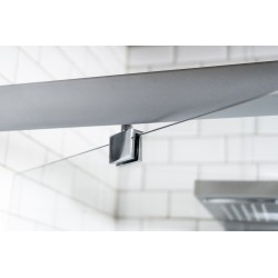 GORENA BOX QUEBEC 100*100CM CROMO Y CRISTAL TRASLUCIDO