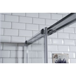 GORENA BOX MUNICH 80*120CM CROMO CRISTAL TRASLUCIDO