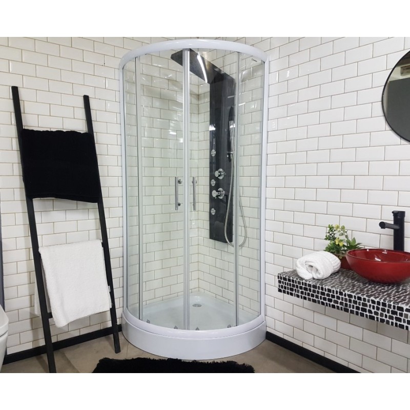 GORENA BOX HONG KONG 80*80CM SEMICIRCULO BLANCO ESFERICO