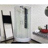 GORENA BOX HONG KONG 80*80CM SEMICIRCULO BLANCO ESFERICO