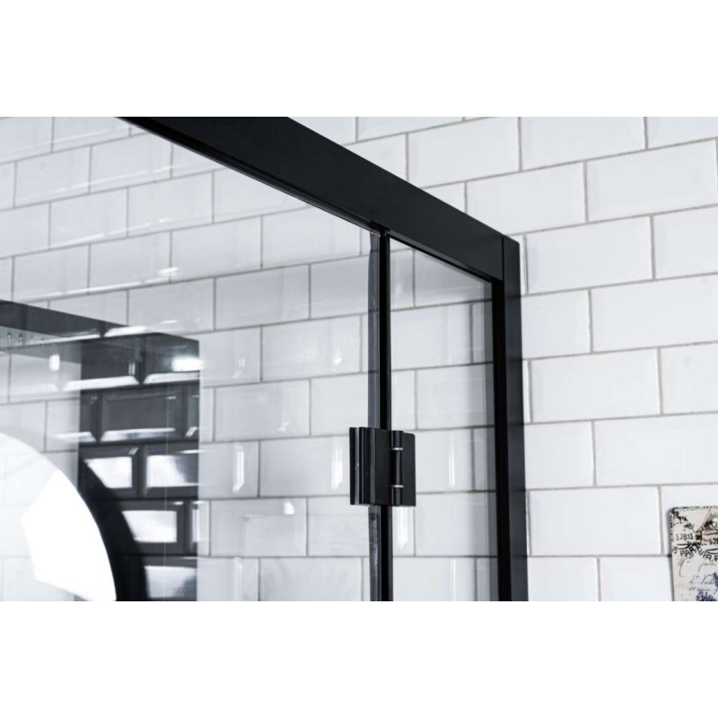 GORENA BOX ATENAS 100*100CM PERFIL NEGRO TRASLUCIDO