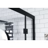 GORENA BOX ATENAS 100*100CM PERFIL NEGRO TRASLUCIDO