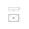 FERRUM BACHA APOYO MILOS CUENCO RECTANGULAR
