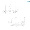 VASSER TROYA GRIFERIA COCINA MONOCOMANDO PARED 15/2312