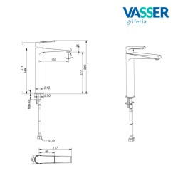 VASSER GRIF LAVAT ALTO ZAFIRO NG 12/1012.01.NG