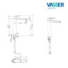 VASSER GRIF LAVAT ALTO ZAFIRO NG 12/1012.01.NG