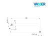 VASSER ACC CAÑO DUCHA 330MM 91001302