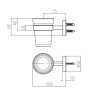 VASSER ACC CYRANO PORTA CEPILLO BLANCO 13/1839.BO