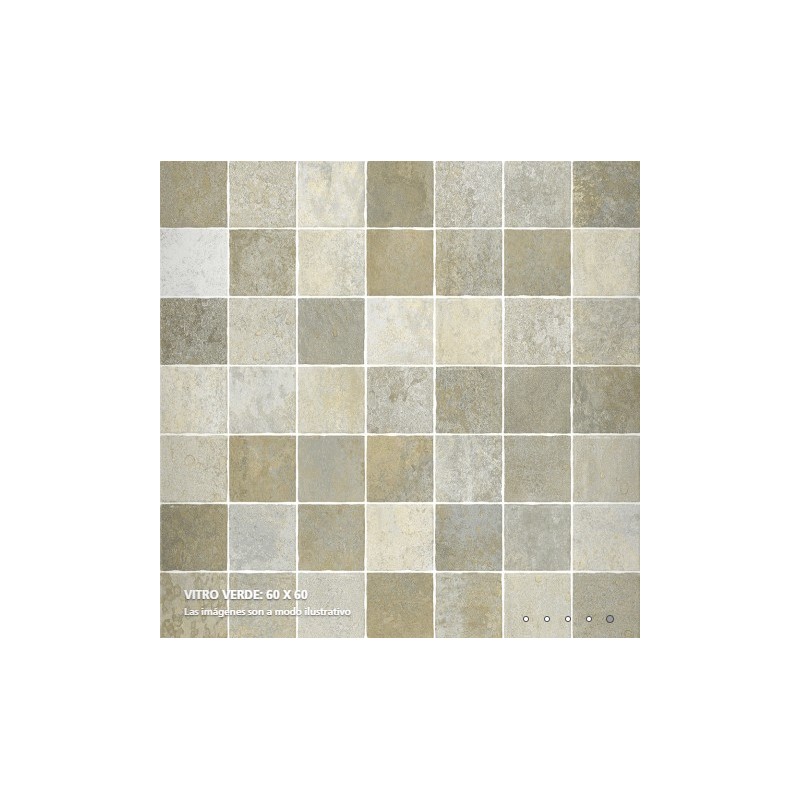 ALBERDI VITRO VERDE 60X60 PORCELANATO BRILLANTE (1.65)