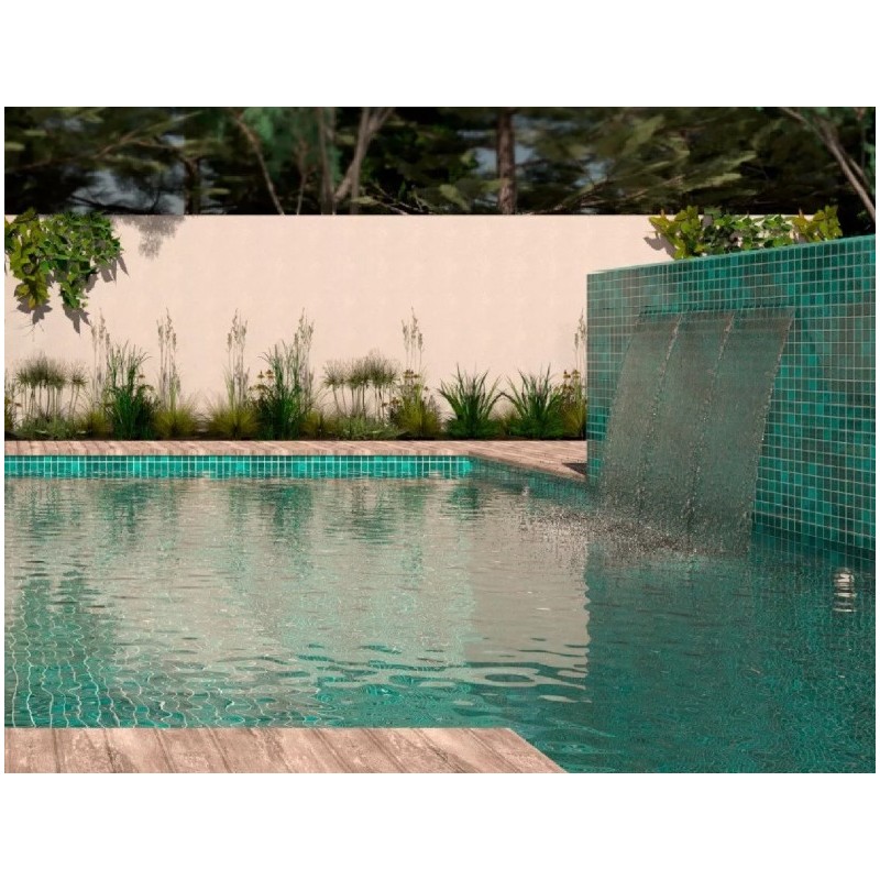 ACUARELA PENTAGLASS SURF JADE 27X27