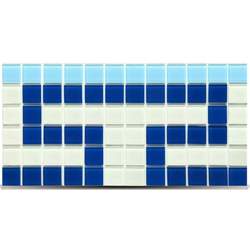 ACUARELA PENTAGLASS GUARDA GRECA CELESTE 14X28.5