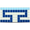 ACUARELA PENTAGLASS GUARDA GRECA CELESTE 14X28.5
