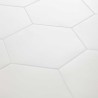 ACUARELA HEXAGONAL PORCELANTO BLANCO MATE 17.5X20
