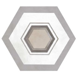ACUARELA HEXAGONAL PORCELANATO BARCELONA 17.4X20cm(0.26M2)