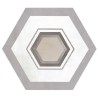 ACUARELA HEXAGONAL PORCELANATO BARCELONA 17.4X20cm(0.26M2)