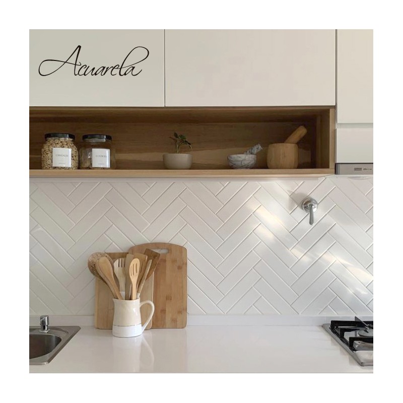 ACUARELA FINLANDIA SOFT BLANCO 5X20cm IMPERMEABLE AL AGUA