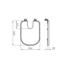 ASIENTO BIDET BARI DE COLGAR FERRUM (HDF) HERRAJE-PLASTICO