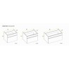 BUONA VANITORIO COLGANTE 80CM PRIMA PVC BLANCO BRILLANTE