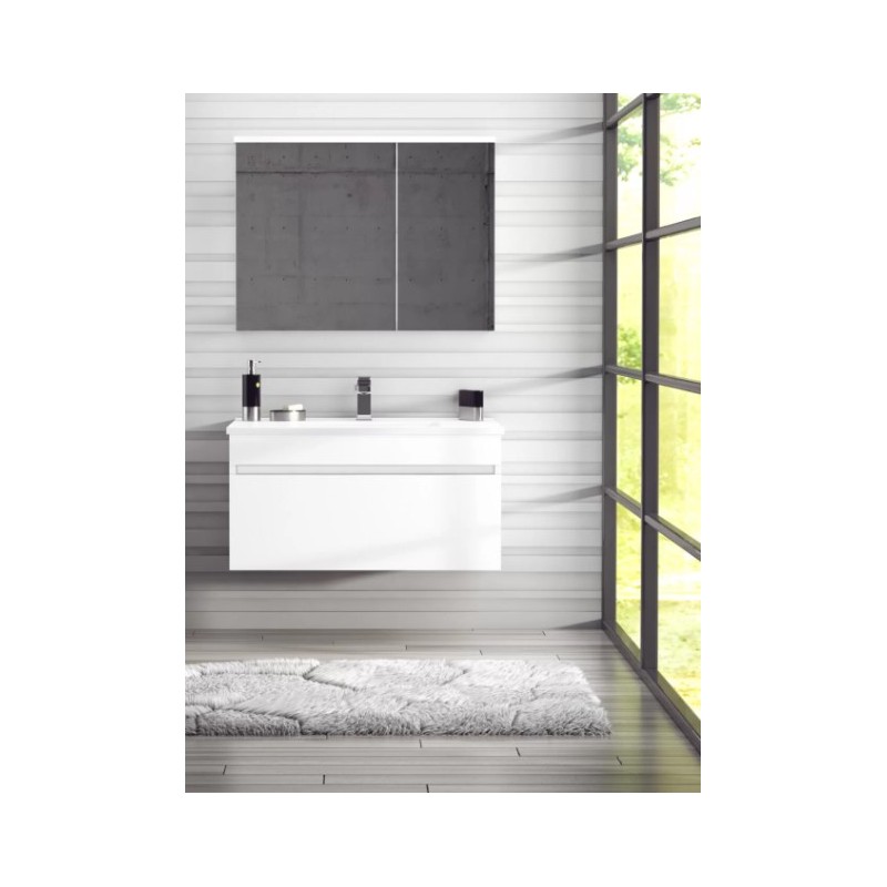 BUONA VANITORIO COLGANTE 80CM PRIMA PVC BLANCO BRILLANTE