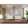 BUONA VANITORIO COLGANTE 80CM GRECO 2CAJONES BLANCO