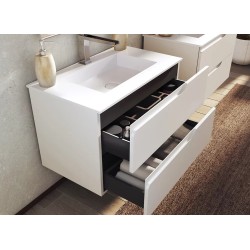BUONA VANITORIO COLGANTE 80CM GRECO 2CAJONES BLANCO
