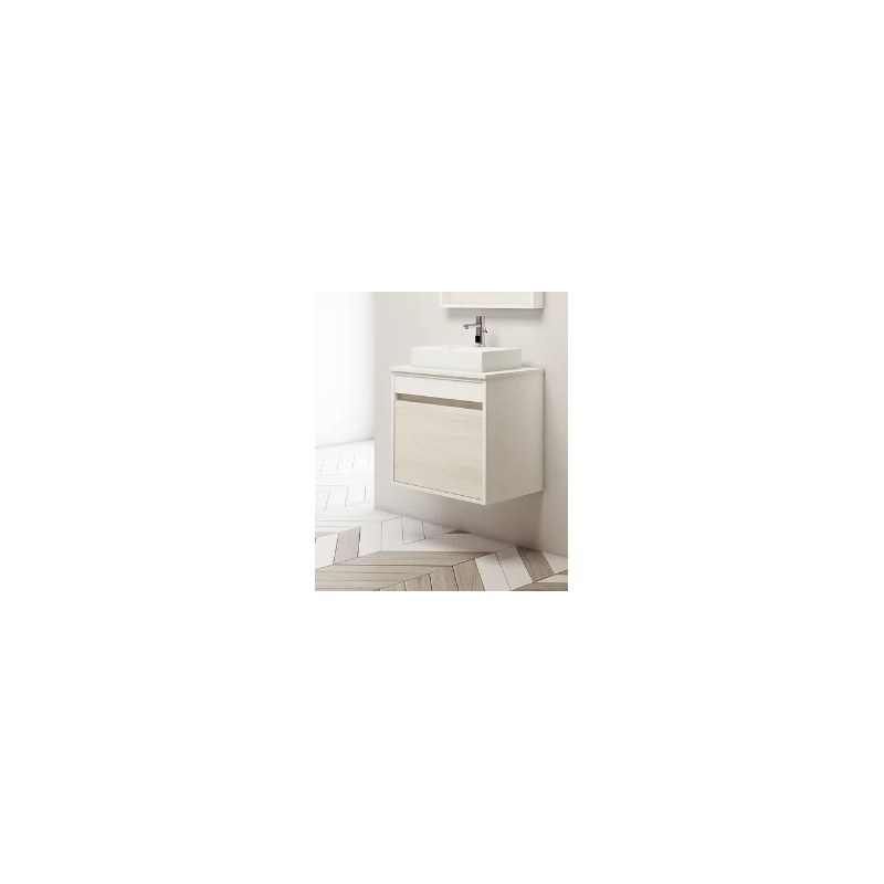 BUONA VANITORIO COLGANTE 80CM DESIR PVC BLANCO ARTICO